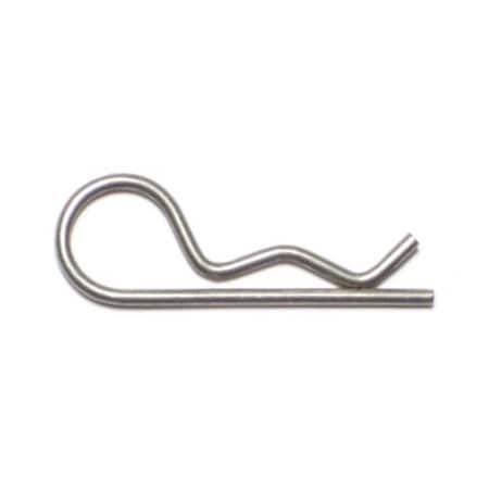Midwest Fastener .062" x 1-5/16" 18-8 Stainless Steel Hitch Pin Clips 10PK 74962